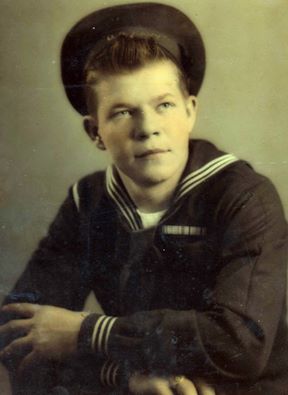 Walter Wdowiak - 17 years old - Navy Uniform during WWII