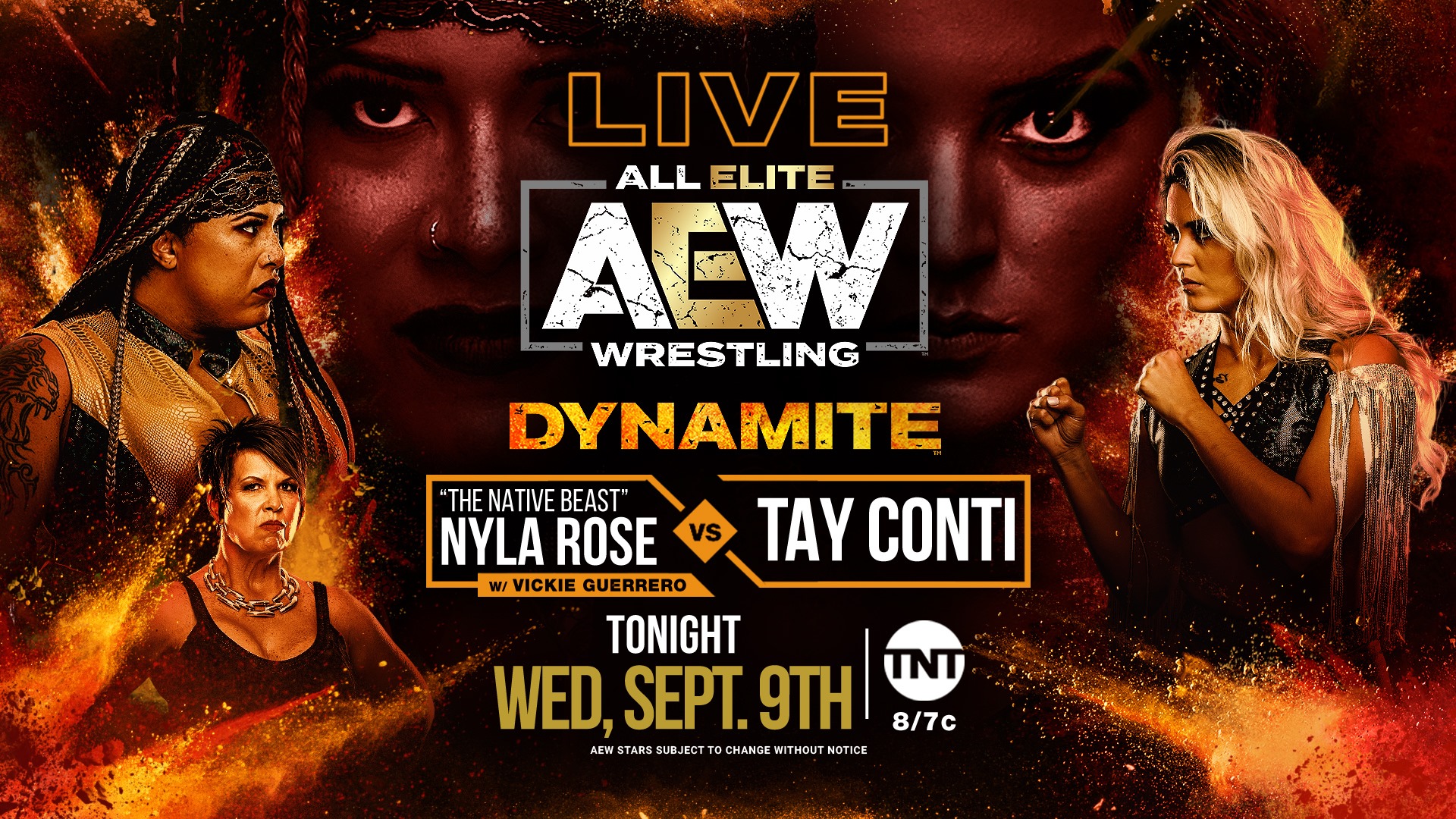 Nyla Rose (With Vickie Guerrero) VS Tay Conti & Ricky Starks as Darby A...